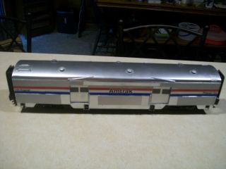G Scale Amtrak Baggage Car - Scratch Built - Ln - Boxed - Goes W/superliners