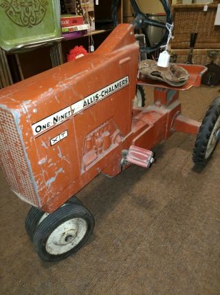 Allis Chalmers 190 xt pedal tractor barn find.  left it how I found it 11