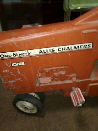 Allis Chalmers 190 xt pedal tractor barn find.  left it how I found it 5