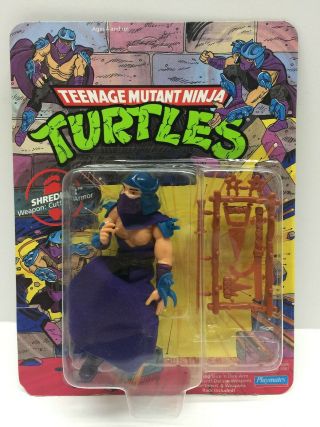 Teenage Mutant Ninja Turtles Tmnt 1990 Shredder Figure Unpunched & Moc