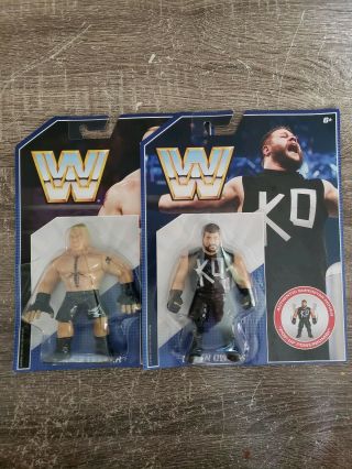 Rare Retro Wwe Mattel Retro Kevin Owens Brock Lesnar Series 1