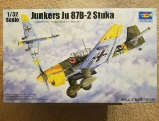 Trumpeter 03214: 1/32 Junkers Ju87b - 2 Stuka.  Plus,  Niob