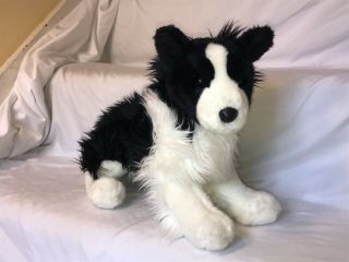 Douglas Cuddle Toy Chase Border Collie Plush Dog Black White Stuffed Animal 14 