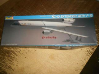 Revell Md Kc - 10 Extender With F - 15 Model Unstarted In Open Box 1/144