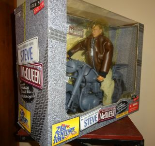 12 " Wwii Steve Mcqueen With German Motorcycle The Great Escape Action Figure 1:6