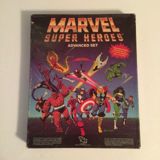 Marvel Heroes Advanced Set Plus Additional 5 Books Tsr Inc.  Complete