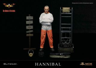 2018 Blitzway Hannibal Lecter 1/6 Straitjacket Version Silence Lambs 12 " Misb