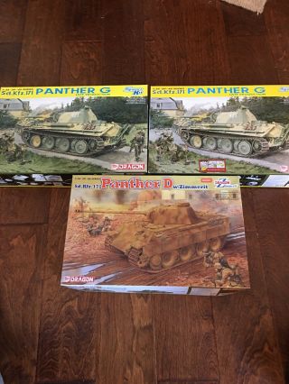 1/35 Dragon Panthers One Started Only Other Two Should Be Complete