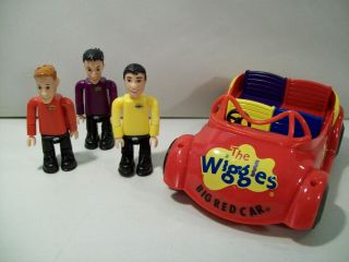The Wiggles Big Red Car With 3 Action Figures Jeff Murray Greg Spin Master 2003