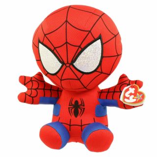 Spider - Man Beanie Boos Plush Stuffed Animal Figure Medium 13 " With Tags