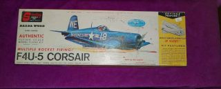 Sterling Models Inc.  F4u - 5 Corsair Model Plane Kit Wing Span 24 In