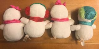 4 Dan Dee Snowman Snowgirl Pink Gift Earmuffs Hat Christmas Plush Toy 7 