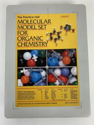 The Prentice Hall Molecular Model Set For Organic Chemistry Molymod