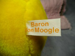 Baron Von Moogle Plush Russ Berrie Co.  Vintage Yellow 8 