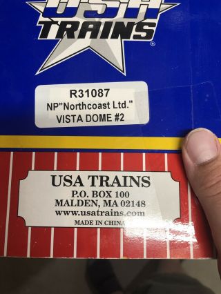 G Scale - USA Trains - Northern Pacific Northcoast Ltd.  R31087 Vista Dome 2 2