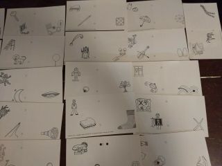 Letter People Greeting Cards Alpha One 1976 Complete Set 6