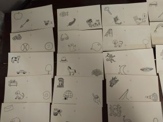 Letter People Greeting Cards Alpha One 1976 Complete Set 7