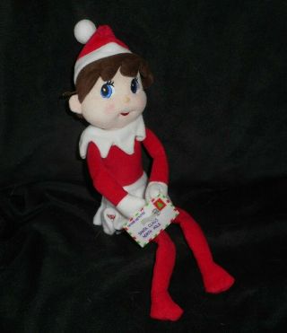 Cca & B Elf On A Shelf 2005 Christmas Boy W Letter Stuffed Animal Plush Toy Doll