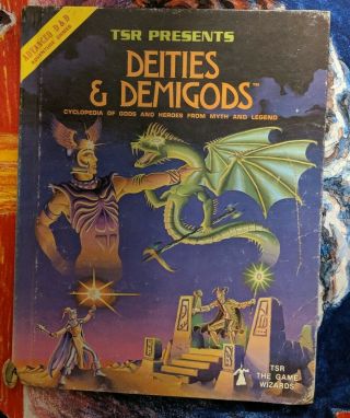 Dungeons And Dragons Deities & Demigods (1980) 144 Page Includes Cthulhu Myth