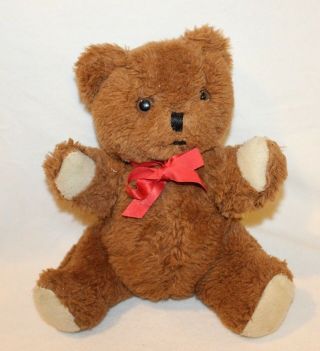 Vintage Eden Musical Teddy Bear Brown Wind Up Plush Stuffed Toy Rare Htf 10 "