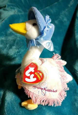 Ty Beanies ☆ The Tale Of Jemima Puddle - Duck ☆ Uk Exclusive ☆ Mwmts ☆ 2006☆