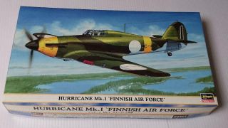 Hasegawa 1 48 Scale Hurricane Mk.  I Finnish Air Force Plastic Model Ex