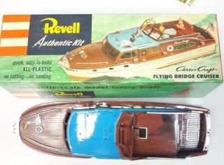 Revell Chris Craft Flying Bridge Cruiser Plastic Model - Copyright 1953