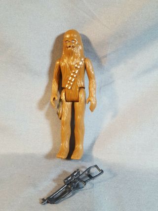 Vintage 1977 Kenner Star Wars Chewbacca Action Figure With Bow Caster