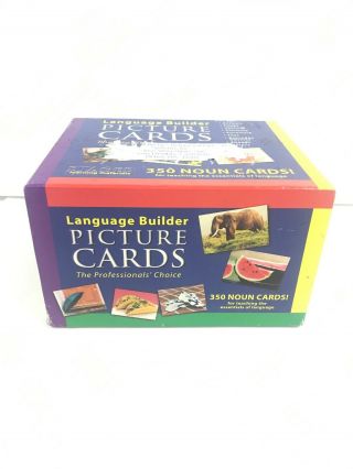 Stages Learning Materials Language Builder Picture Noun Cards Photo Autism 264ct