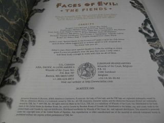Advanced Dungeons & Dragons AD&D Planescape Faces of Evil the Fiends 2