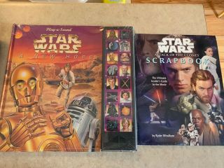 Star Wars A Hope Play - A - Sound Book,  Attack Of The Clones Scrapbook