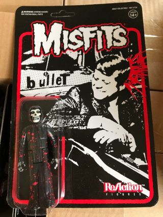 The Misfits Jfk Bullet Blood Splatter Fiend Super7 Reaction Figure Danzig Nycc