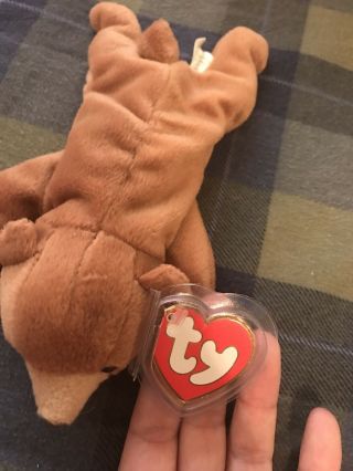 Ty Beanie Baby Brownie The Bear 3/1 Tags
