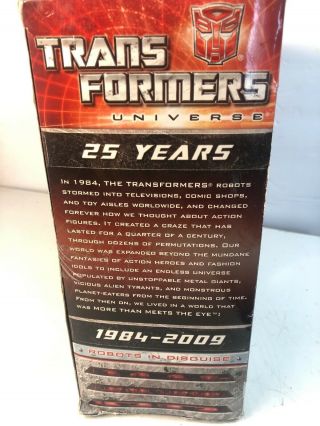 Transformers Universe 25th Anniversary G1 Optimus Prime MISB Hasbro VHTF 4