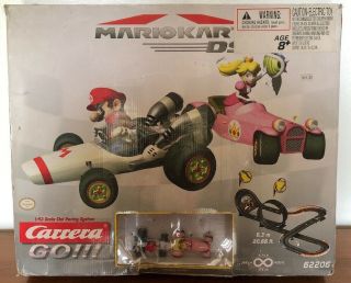 Carrera Go 1:43 Mario Kart Ds Slot Car Set 62206 Mario & Princess Peach