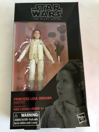 Star Wars Black Series Princess Leia Organa Hoth Figure With Box