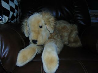 Folkmanis Golden Retriever Dog Hand Puppet Large Plush 36 " Long