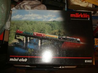 Z Marklin Mini Club Set 81461 American Steam W/ Freight