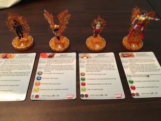 Heroclix Wolverine And The X - Men Phoenix Force Cyclops Magik Namor Colossus