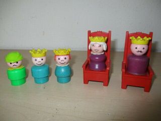 Vintage 1974 Fisher Price Little People For Play Family Castle 993.