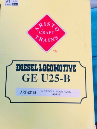 Aristo - Craft ART - 22125 Norfolk Southern NS GE U25B 8418 Locomotive G - Scale 11