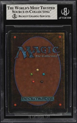 1993 Magic The Gathering MTG Unlimited Mox Jet R A BGS 6.  5 EXMT,  (PWCC) 2