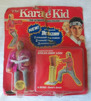 Vintage Karate Kid Toy Tri - Action Remco Mr.  Miyagi Red Card 246