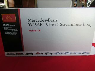 Cmc 1/18 Scale Mercedes - Benz W196r 1954/55 Streamliner Body - M - 044