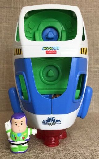 Fisher Price Little People Toy Story Buzz Light Year Space Shuttle