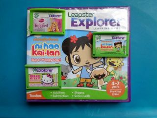 3 Games Leapfrog Leapster Explorer Tangled Kitty Nihao Leappad 2 3 Gs Xdi Ultra