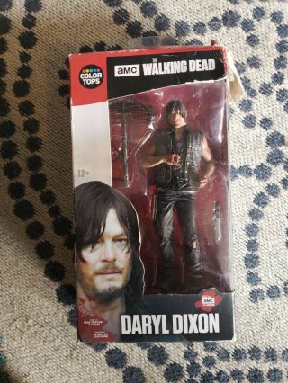 Daryl Dixon 6 Figure Set From The Walking Dead,  Mcfarlane Toys,  Box Damage