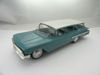 Smp 1960 Chevy Nomad Station Wagon 1/25 Scale Dealer Promo Model Car Blue