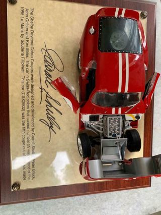 1/18 1965 Shelby Cobra Daytona Coupe Autographed By Carroll Shelby