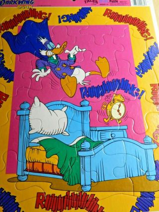 Vtg Darkwing Duck Frame 24 - Pc Jigsaw Puzzle Disney Kids 90 